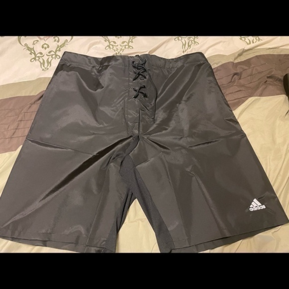 Adidas Men's Hockey AdiTeam Shell Pants Extra Large Black FT1327 NEW shorts